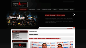 What Klubsuzuki.pl website looked like in 2020 (4 years ago)