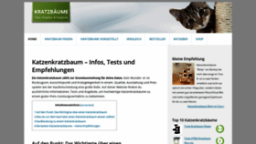 What Katzenkratzbaum-ratgeber.de website looked like in 2020 (4 years ago)