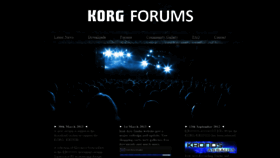 What Korgforums.com website looked like in 2020 (4 years ago)
