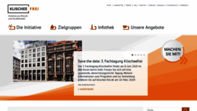 What Klischee-frei.de website looked like in 2020 (4 years ago)