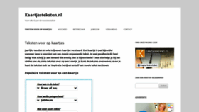 What Kaartjesteksten.nl website looked like in 2020 (4 years ago)