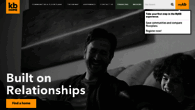 What Kbhome.com website looked like in 2020 (5 years ago)