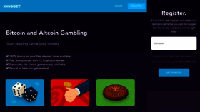 What Kingbet.io website looked like in 2020 (4 years ago)