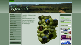 What Kiedrich.de website looked like in 2020 (4 years ago)
