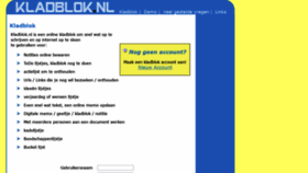 What Kladblok.nl website looked like in 2020 (4 years ago)