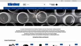 What Klaershop.de website looked like in 2020 (4 years ago)