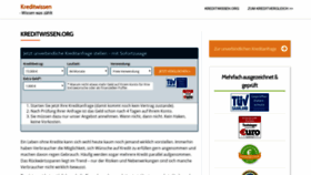 What Kreditwissen.org website looked like in 2020 (4 years ago)