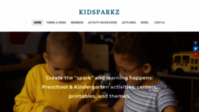 What Kidsparkz.com website looked like in 2020 (4 years ago)