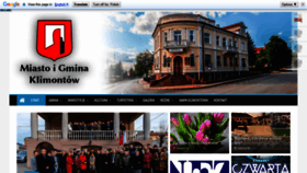 What Klimontow.pl website looked like in 2020 (4 years ago)