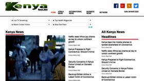 What Kenyanews.net website looked like in 2020 (4 years ago)