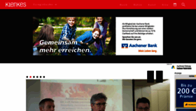 What Klenkes.de website looked like in 2020 (6 years ago)