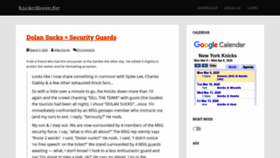 What Knickerblogger.net website looked like in 2020 (4 years ago)