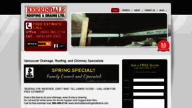 What Kerrisdaleroofinganddrains.com website looked like in 2020 (4 years ago)