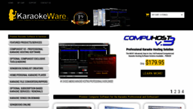 What Karaokeware.com website looked like in 2020 (4 years ago)