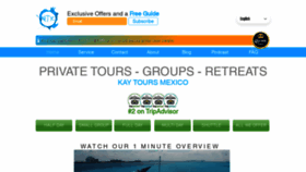What Kay.tours website looked like in 2020 (4 years ago)