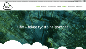 What Kiho.fi website looked like in 2020 (4 years ago)