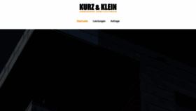 What Kurzundklein.gmbh website looked like in 2020 (4 years ago)