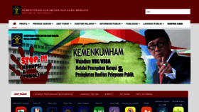 What Kemenkumham.go.id website looked like in 2020 (4 years ago)