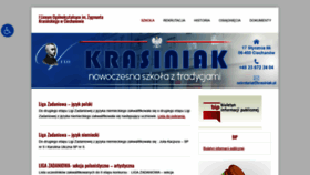 What Krasiniak.pl website looked like in 2020 (4 years ago)