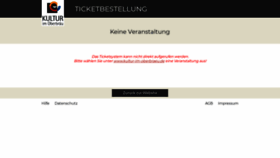 What Kulturticketservice.de website looked like in 2020 (5 years ago)