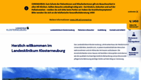 What Klosterneuburg.lknoe.at website looked like in 2020 (4 years ago)