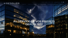 What Koessler.fr website looked like in 2020 (4 years ago)