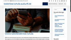 What Kostenlose-schufa-auskunft.de website looked like in 2020 (4 years ago)
