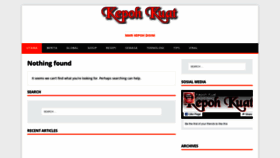 What Kepohkuat.com website looked like in 2020 (4 years ago)