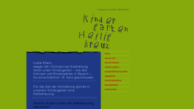 What Kiga-heiligkreuz.de website looked like in 2020 (4 years ago)