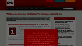 What Kvg-kiel.de website looked like in 2020 (4 years ago)