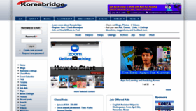 What Koreabridge.net website looked like in 2020 (4 years ago)