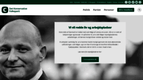What Konservative.dk website looked like in 2020 (4 years ago)
