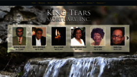 What King-tearsmortuary.com website looked like in 2020 (4 years ago)