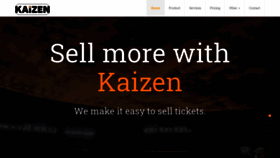What Kaizenticketing.com website looked like in 2020 (4 years ago)
