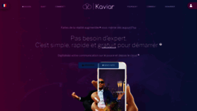 What Kaviar.app website looked like in 2020 (4 years ago)