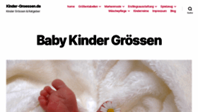 What Kinder-groessen.de website looked like in 2020 (4 years ago)