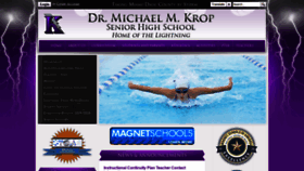 What Kropseniorhigh.org website looked like in 2020 (4 years ago)