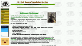 What Kucera.ca website looked like in 2020 (5 years ago)