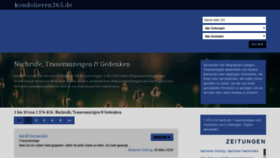 What Kondolieren365.de website looked like in 2020 (4 years ago)