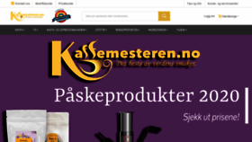 What Kaffemesteren.no website looked like in 2020 (4 years ago)