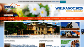 What Krynica.pl website looked like in 2020 (4 years ago)