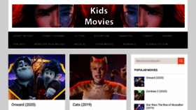 What Kidsmovies.co website looked like in 2020 (4 years ago)