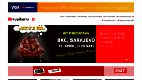 What Kupikartu.ba website looked like in 2020 (4 years ago)