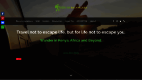 What Kenyanbackpacker.com website looked like in 2020 (4 years ago)