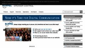 What Klippel.de website looked like in 2020 (4 years ago)