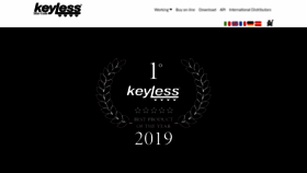 What Keyless.it website looked like in 2020 (4 years ago)