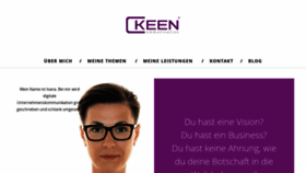 What Keen-communication.com website looked like in 2020 (5 years ago)