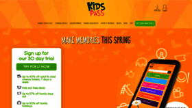 What Kidspass.co.uk website looked like in 2020 (4 years ago)