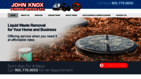 What Knoxpumpingservice.com website looked like in 2020 (4 years ago)