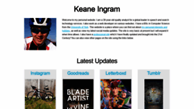 What Keanei.co.uk website looked like in 2020 (4 years ago)